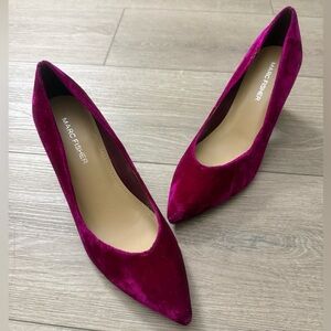 Marc Fisher Women's Velvet Heels - Rich Hot Pink Sz 6M